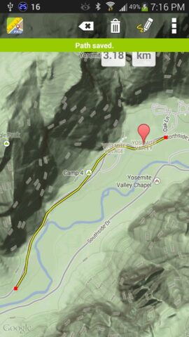 Правило карт (Maps Ruler) для Android — скриншот 2