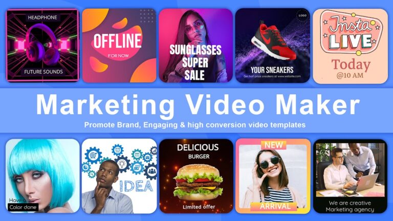 Marketing video maker Ad maker для Android — скриншот 1