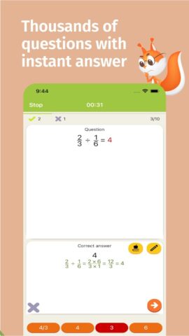 Math Tests: learn mathematics для Android — скриншот 3