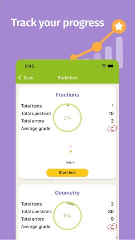 Math Tests: learn mathematics для Android — скриншот 4