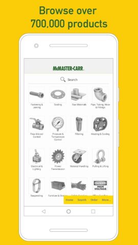 McMaster-Carr для Android — скриншот 1