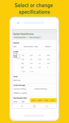 McMaster-Carr для Android — скриншот 2