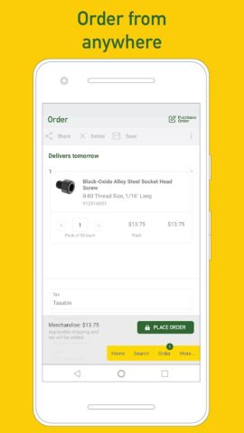McMaster-Carr для Android — скриншот 4