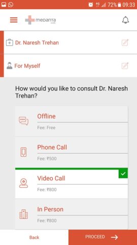 Medanta eCLINIC — Patient App для Android — скриншот 2