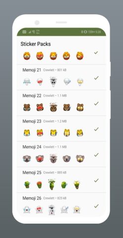 Memoji Cartoon Stickers for Wh для Android — скриншот 3