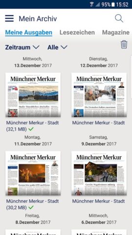Merkur ePaper для Android — скриншот 2