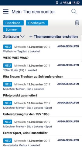 Merkur ePaper для Android — скриншот 3