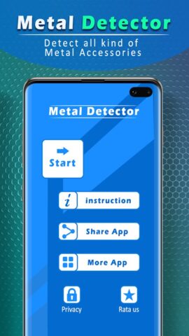 Детектор металла и золота для Android — скриншот 2