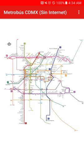 Metrobús CDMX (Sin Internet) для Android — скриншот 1
