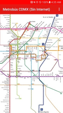 Metrobús CDMX (Sin Internet) для Android — скриншот 3