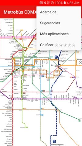 Metrobús CDMX (Sin Internet) для Android — скриншот 4