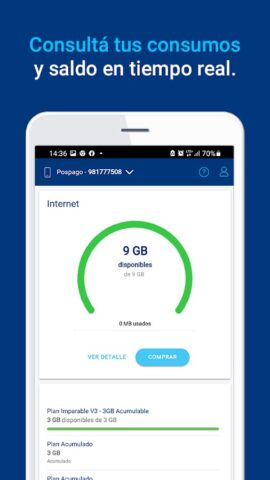 Mi Tigo Paraguay для Android — скриншот 3