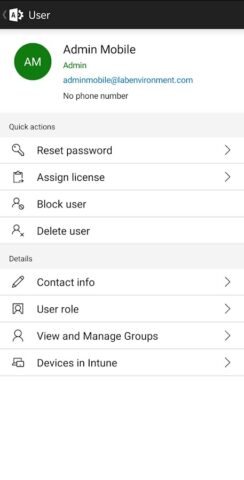 Microsoft 365 Admin для Android — скриншот 3