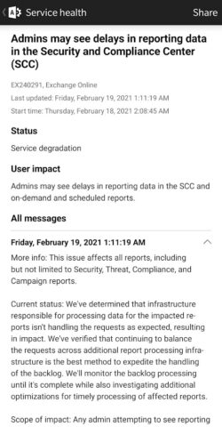 Microsoft 365 Admin для Android — скриншот 5