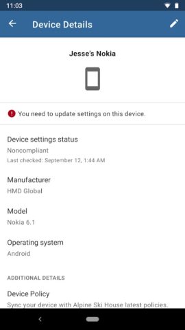Microsoft Intune для Android — скриншот 2