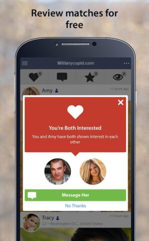MilitaryCupid: Military Dating для Android — скриншот 3