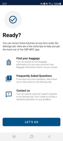 Mobile Passport Control для Android — скриншот 4