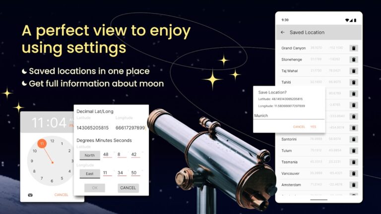 Moon Locator — Lunar Calendar для Android — скриншот 4