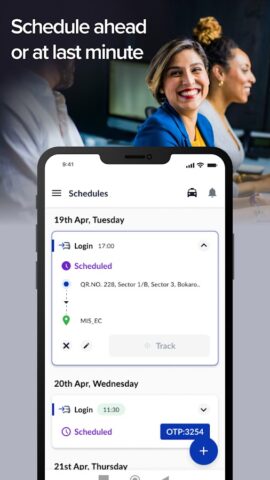 MoveInSync для Android — скриншот 1