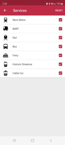 MuniMobile для Android — скриншот 2