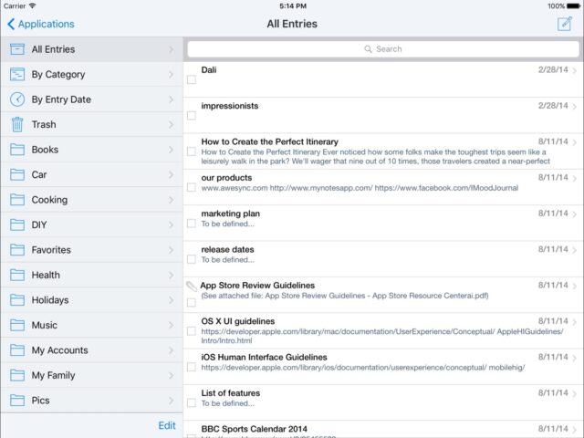 My Notes — клиент HCL Notes для iOS — скриншот 5