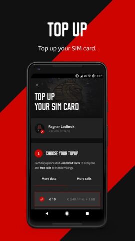 Mobile Vikings для Android — скриншот 3