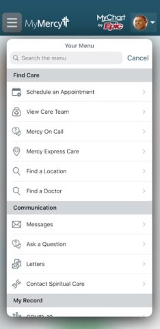 MyMercy для Android — скриншот 3