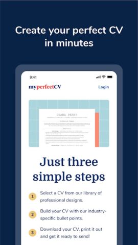 MyPerfectCV: Resume CV Builder для Android — скриншот 1