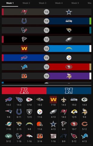NFL Playoff Predictor для Android — скриншот 5