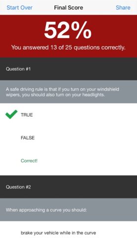 NM Practice Driving Test для Android — скриншот 2
