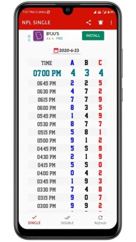 NPL PB RESULT для Android — скриншот 2