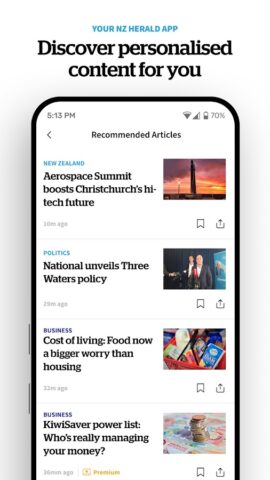 NZ Herald News для Android — скриншот 3