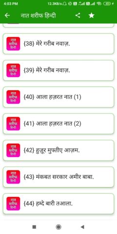 Naat Sharif Hindi | नात शरीफ для Android — скриншот 3