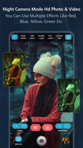 Night Camera Mode Photo Video для Android — скриншот 4