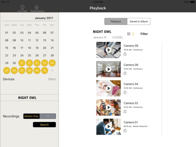 Night Owl X HD для Android — скриншот 2