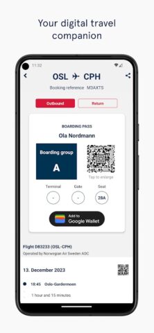 Norwegian Travel Assistant для Android — скриншот 4