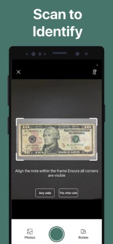 NoteSnap — Banknote Identifier для Android — скриншот 2