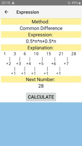 Number Series Calculator + AI для Android — скриншот 4