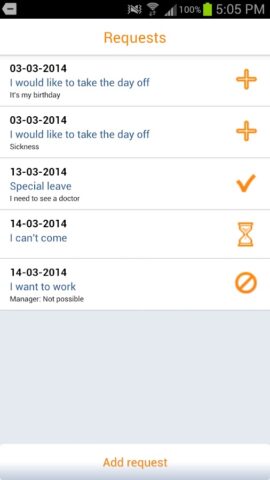 ORTEC Employee Self Service для Android — скриншот 4