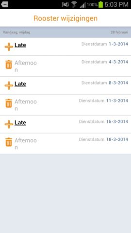 ORTEC Employee Self Service для Android — скриншот 5