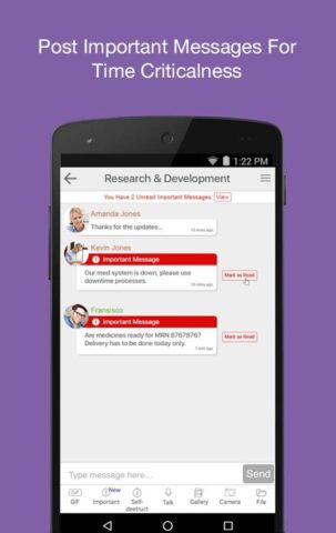 Office Chat, Work Messaging для Android — скриншот 1