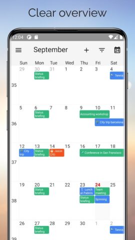 One Calendar для Android — скриншот 1