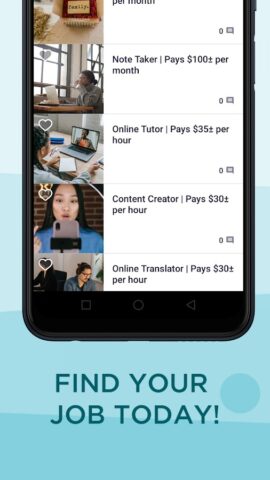 Online Jobs for Students для Android — скриншот 4