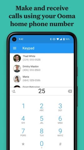 Ooma Home Phone для Android — скриншот 1