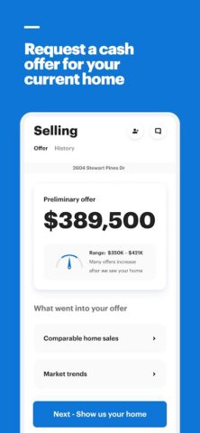Opendoor — Buy and Sell Homes для Android — скриншот 2