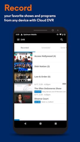 Optimum для Android — скриншот 3