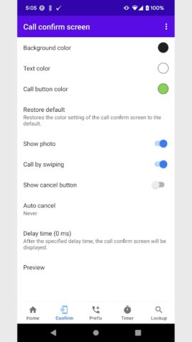 Outgoing Call Confirm для Android — скриншот 2