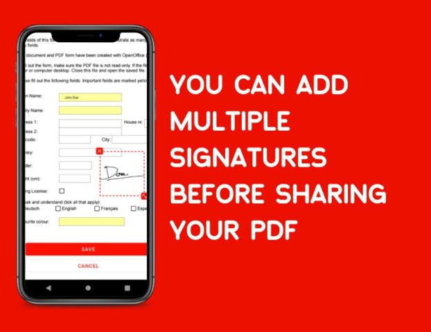 редактировать PDF подписать для Android — скриншот 3