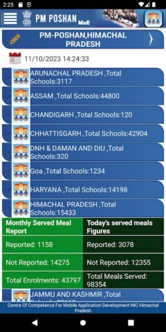 PM Poshan Yojna для Android — скриншот 1