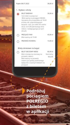 POLREGIO — bilety kolejowe для Android — скриншот 5